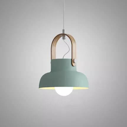 Kleurrijke Moderne Hanglamp Metaal En Hout