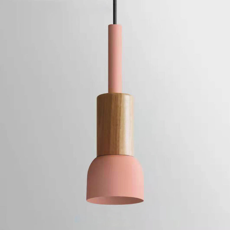 Scandinavische houten hanglamp