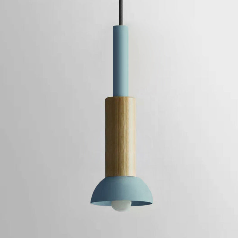 Scandinavische houten hanglamp