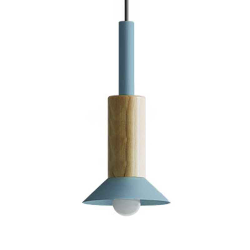 Scandinavische houten hanglamp