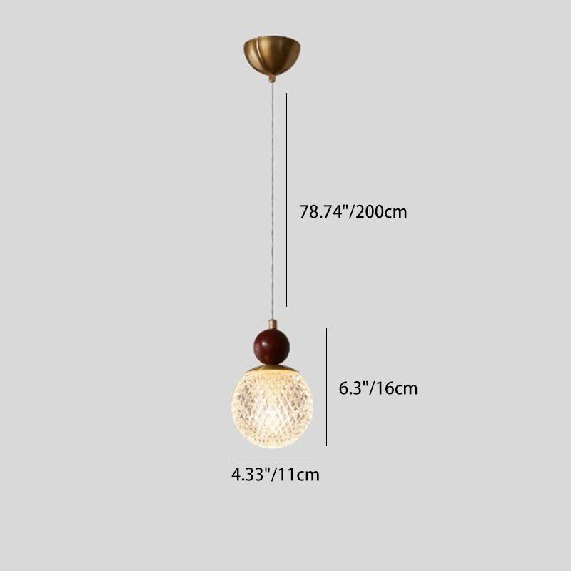 Minimalistische Walnoot Hanglamp