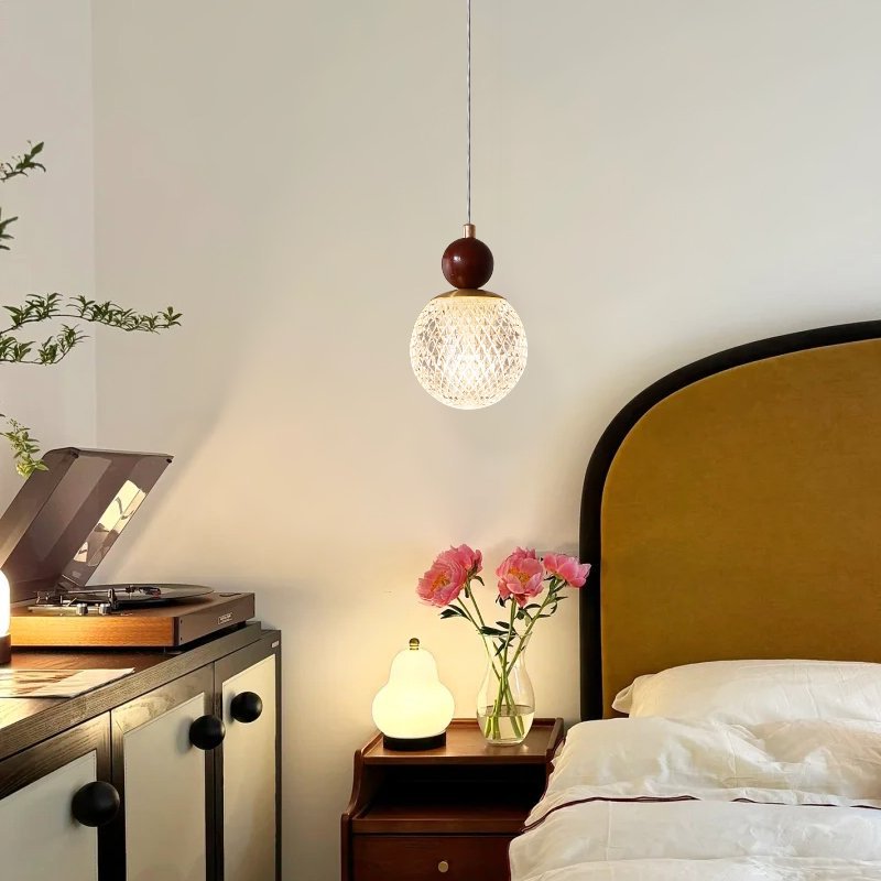 Minimalistische Walnoot Hanglamp