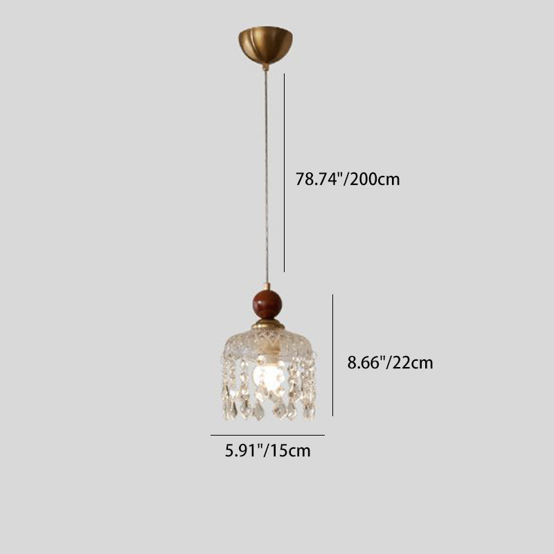 Minimalistische Walnoot Hanglamp