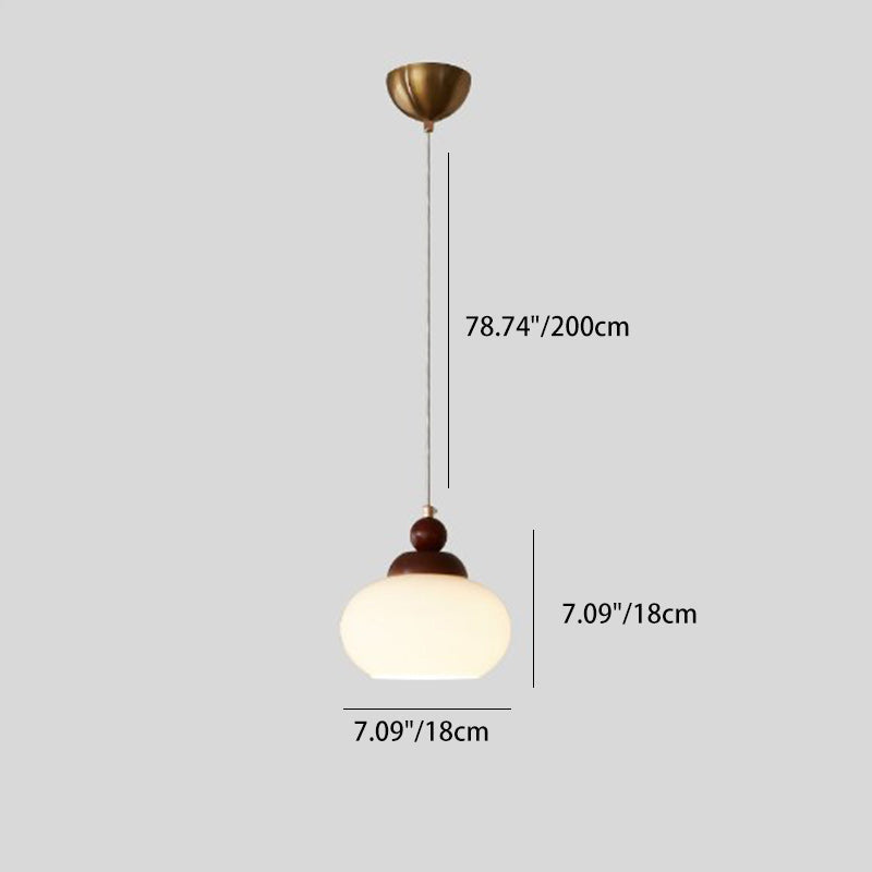 Minimalistische Walnoot Hanglamp