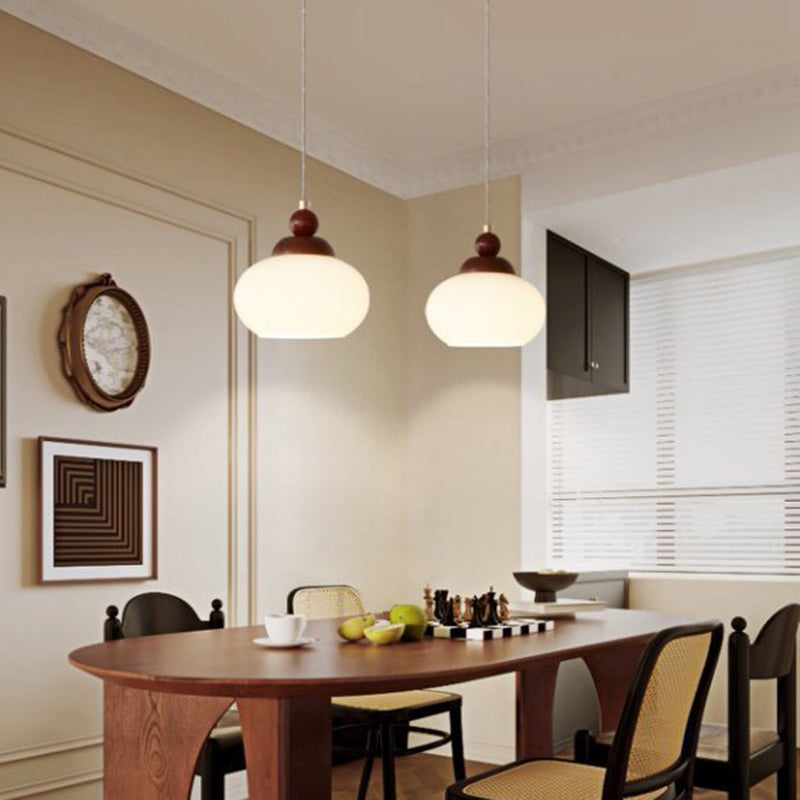 Minimalistische Walnoot Hanglamp