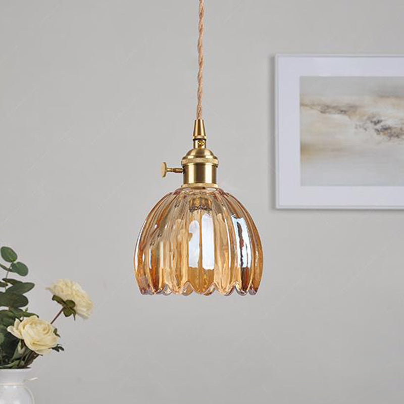 Scandinavische glazen hanglamp