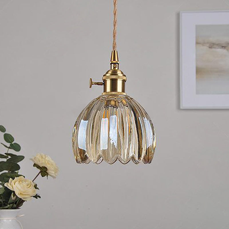 Scandinavische glazen hanglamp