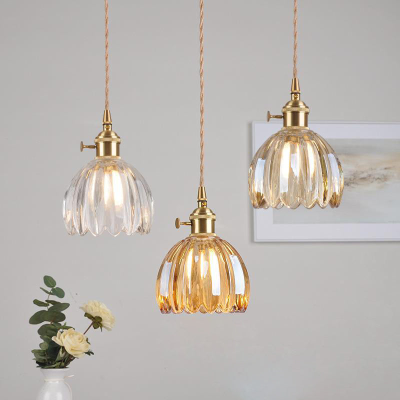 Scandinavische glazen hanglamp