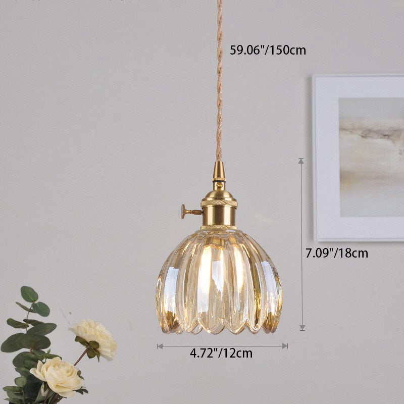 Scandinavische glazen hanglamp
