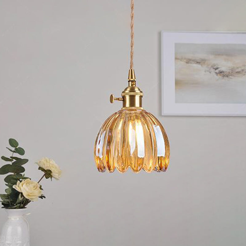 Scandinavische glazen hanglamp