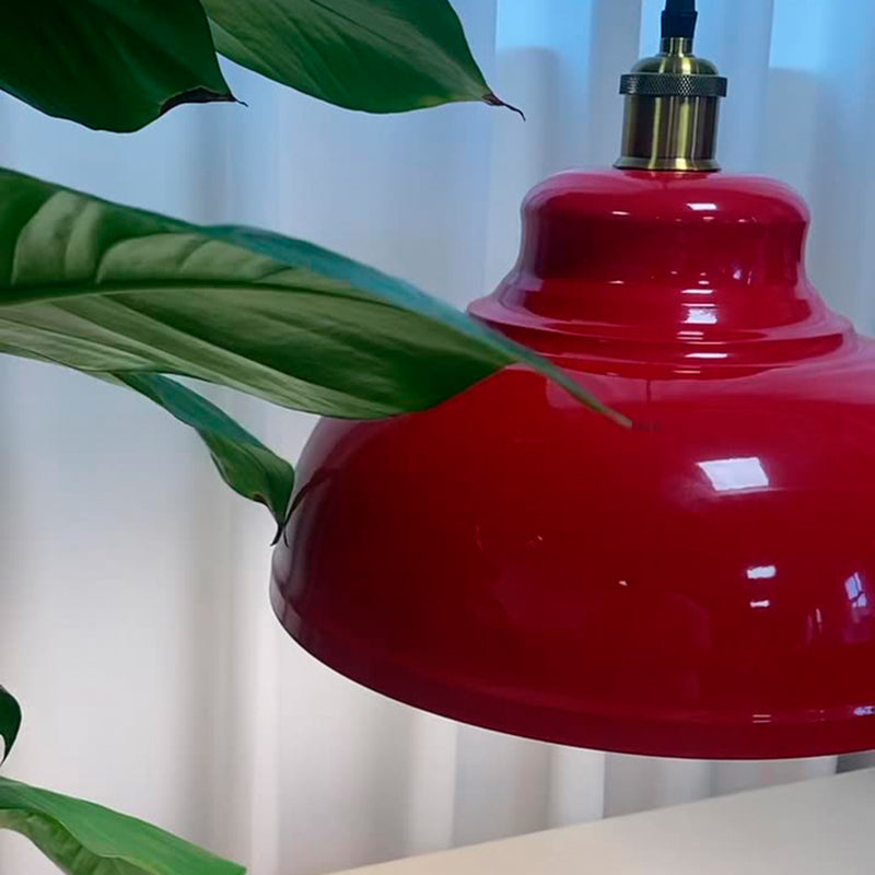 Industriële Rode Hanglamp