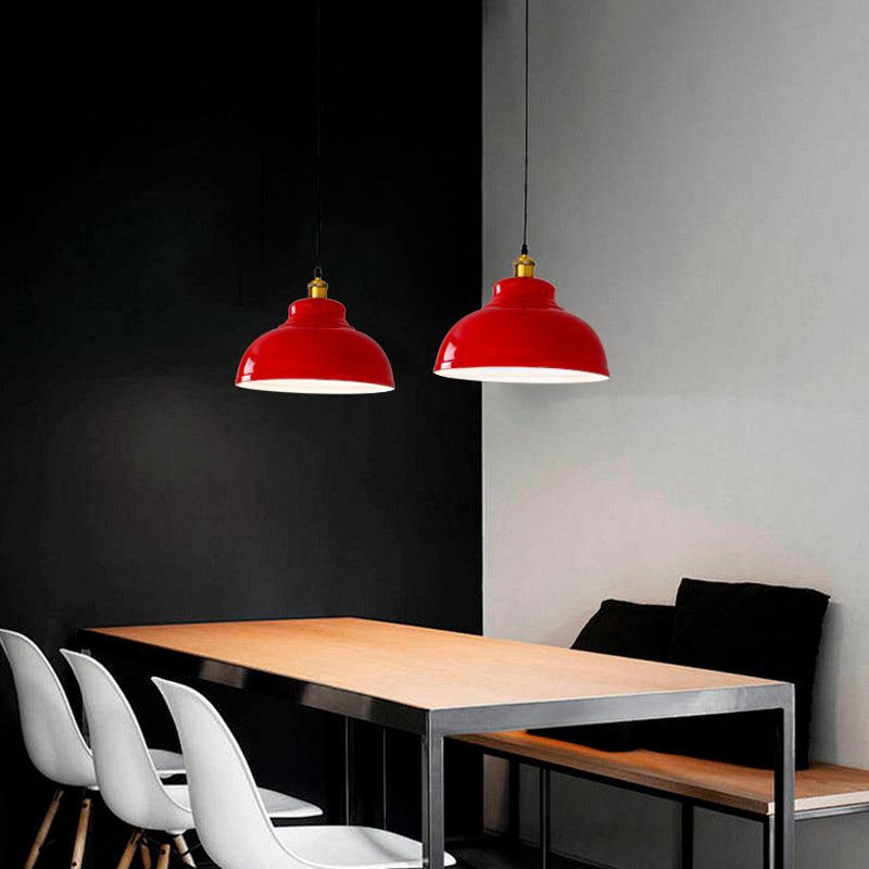 Industriële Rode Hanglamp