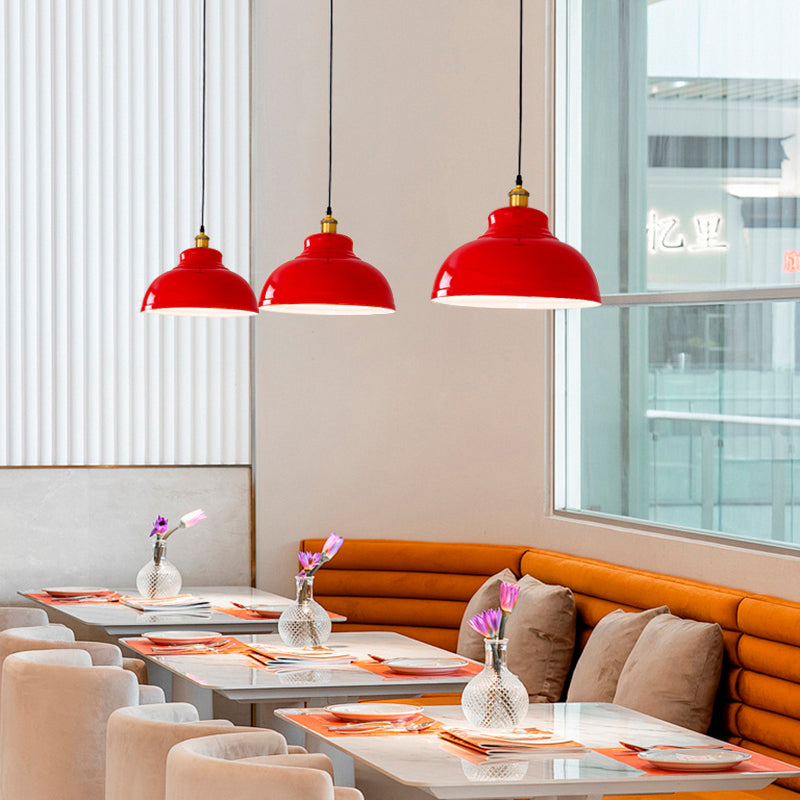 Industriële Rode Hanglamp