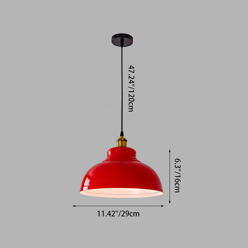Industriële Rode Hanglamp