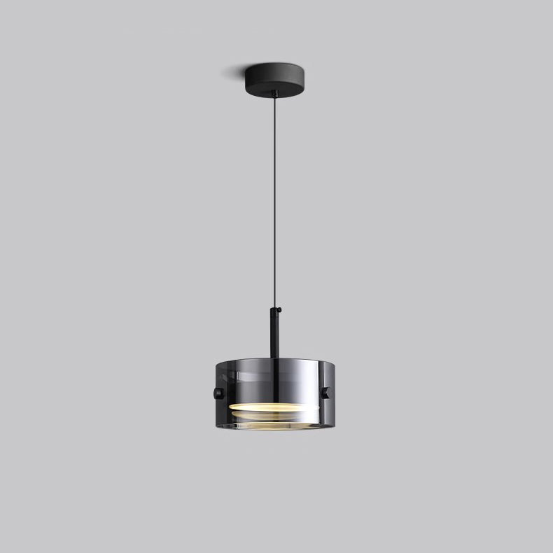 Minimalistische Smoke Gray LED Hanglamp
