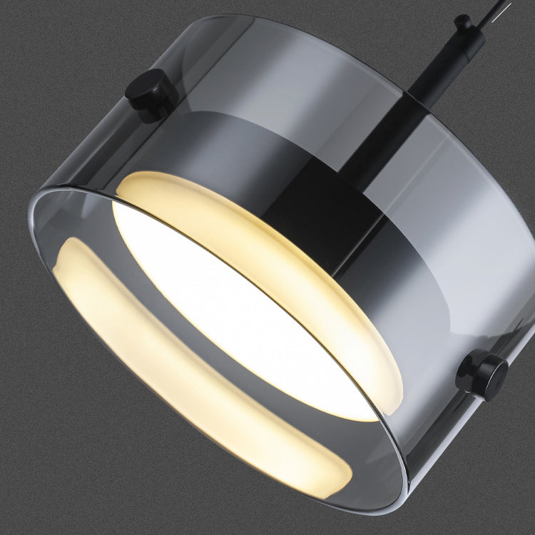 Minimalistische Smoke Gray LED Hanglamp