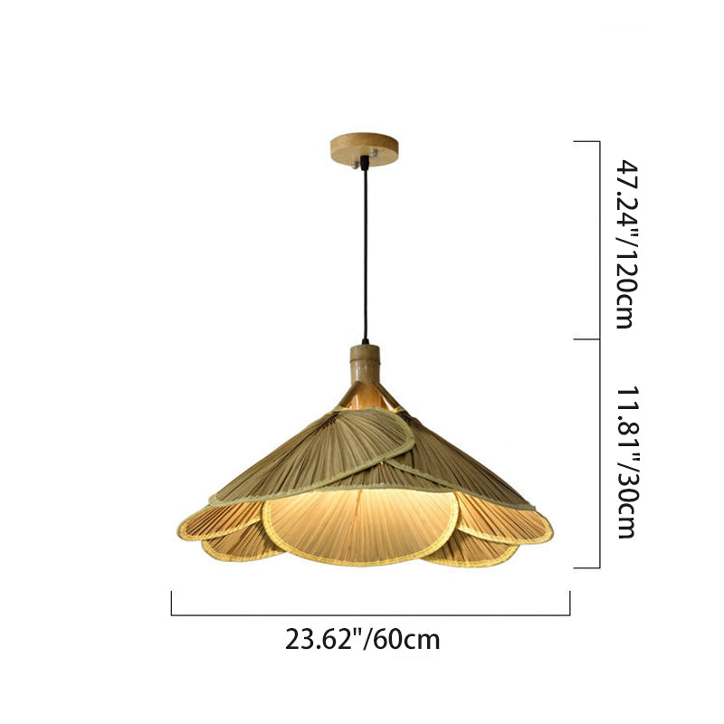 Rustieke Bamboe Houten Hanglamp
