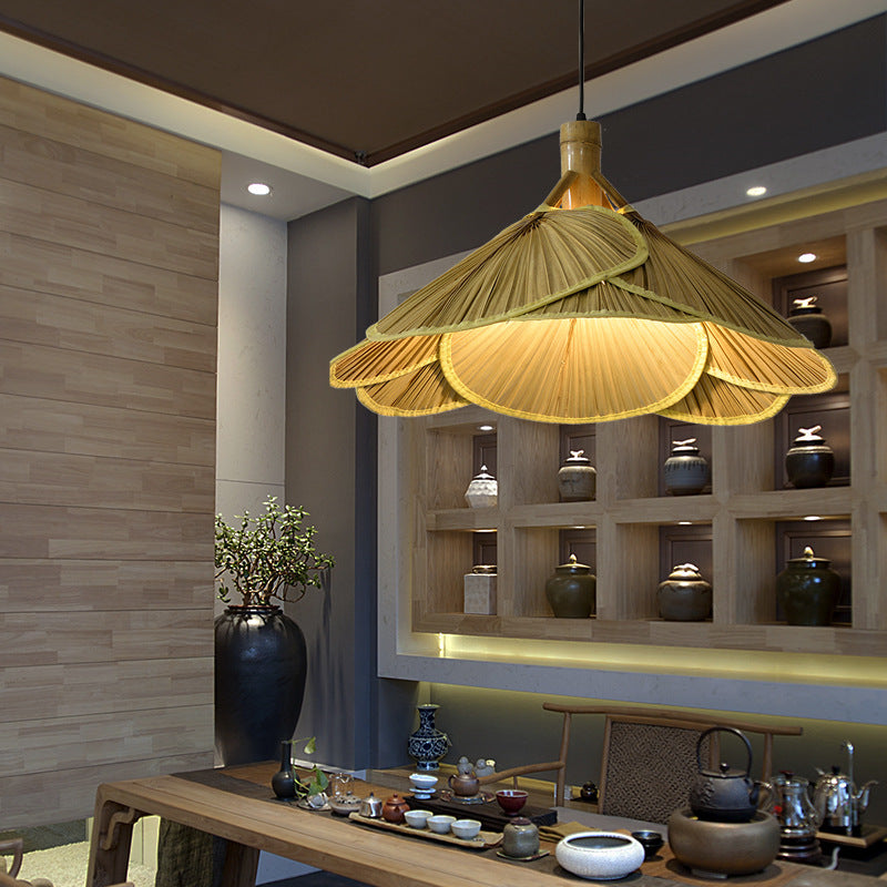 Rustieke Bamboe Houten Hanglamp