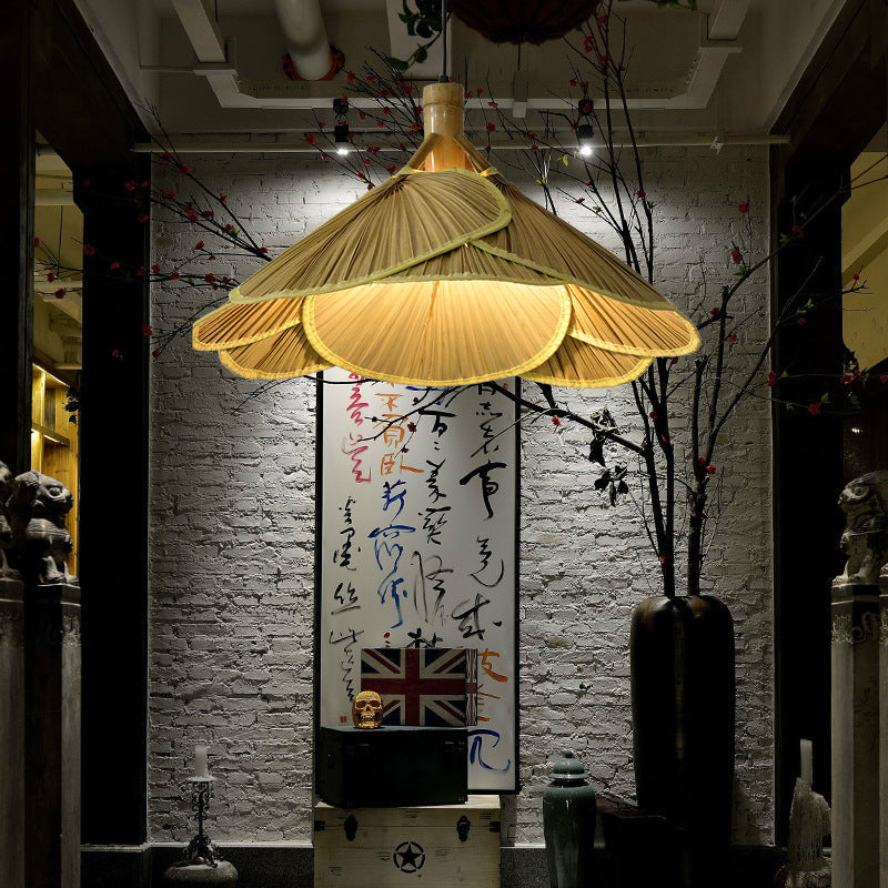 Rustieke Bamboe Houten Hanglamp