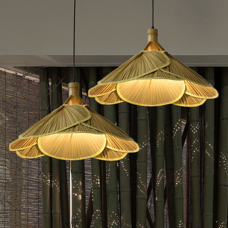 Rustieke Bamboe Houten Hanglamp