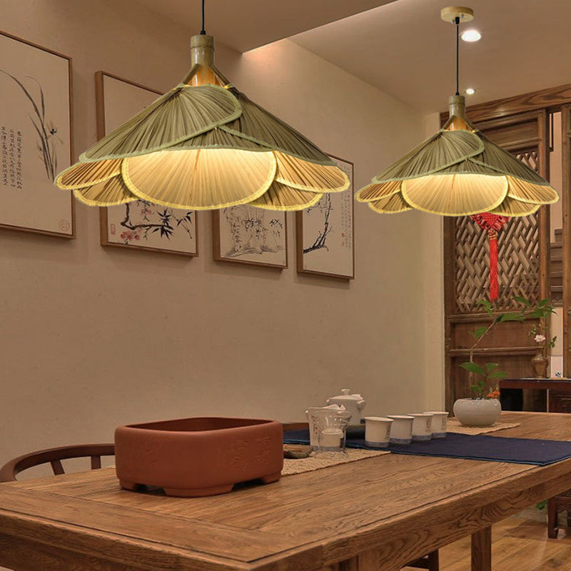 Rustieke Bamboe Houten Hanglamp