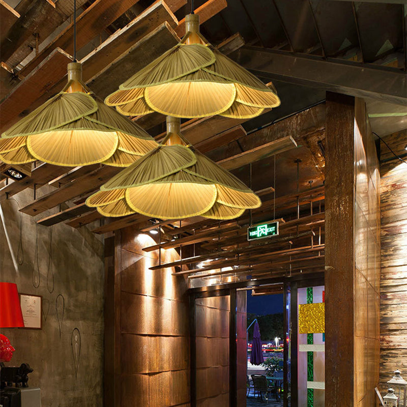 Rustieke Bamboe Houten Hanglamp