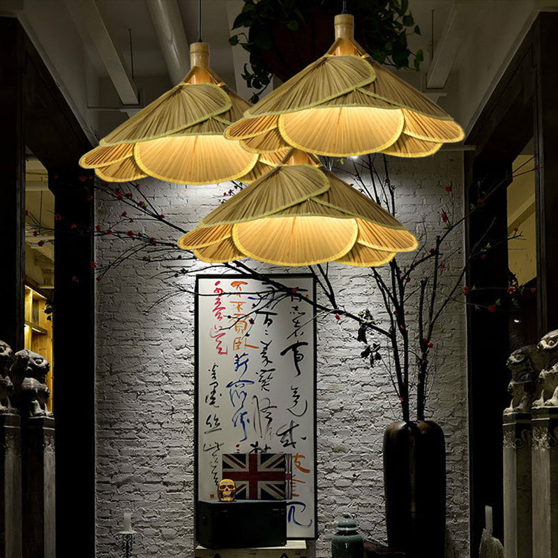 Rustieke Bamboe Houten Hanglamp