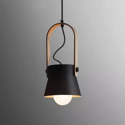 Kleurrijke Moderne Hanglamp Metaal En Hout