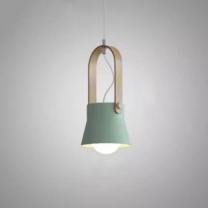 Kleurrijke Moderne Hanglamp Metaal En Hout