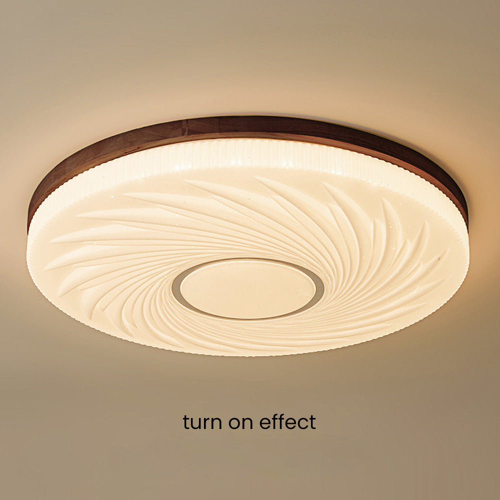 LumiWood Plafondlamp Hout en Acryl