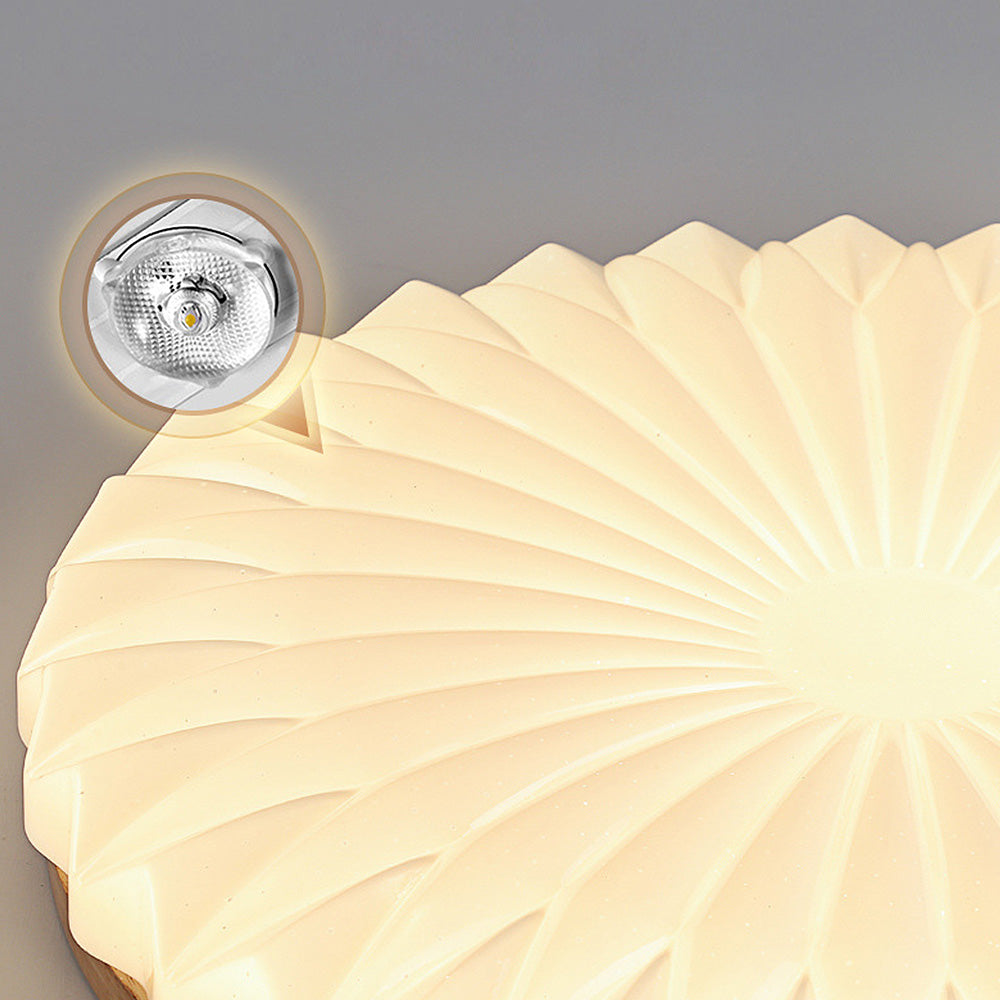 LumiWood Plafondlamp Hout en Acryl