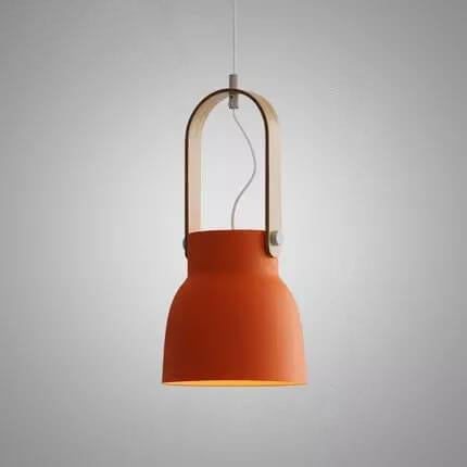 Kleurrijke Moderne Hanglamp Metaal En Hout