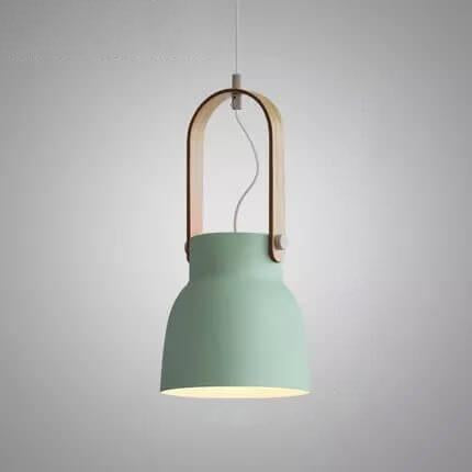Kleurrijke Moderne Hanglamp Metaal En Hout