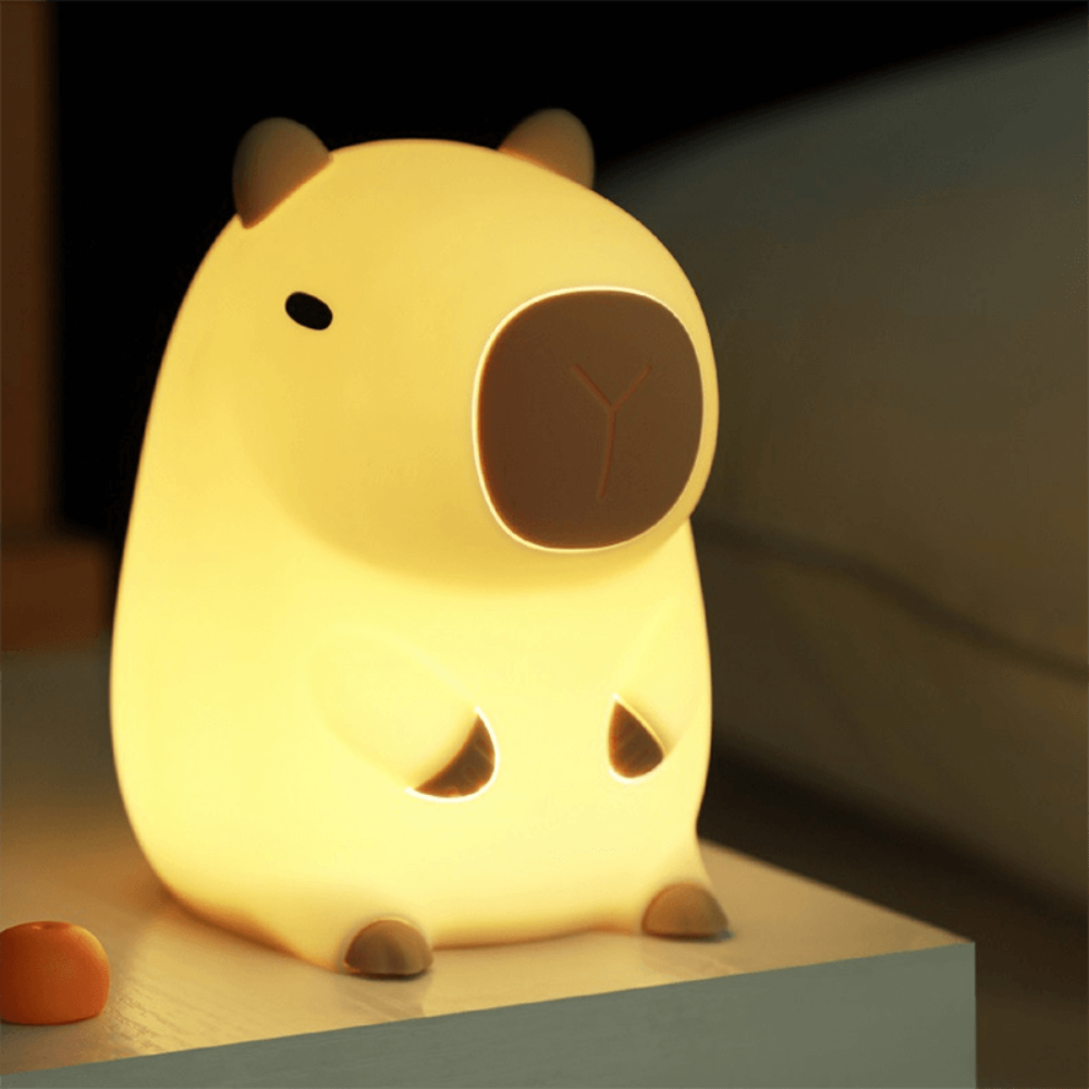Lieve Capibara Siliconen Nachtlamp