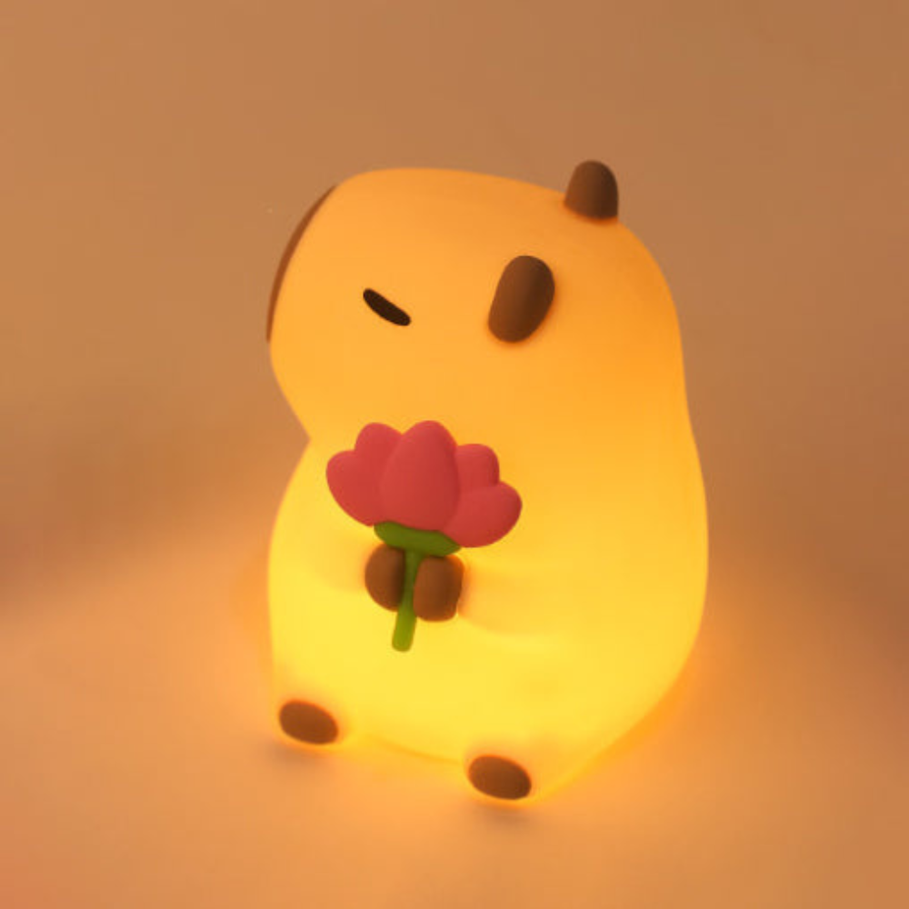 Lieve Capibara Siliconen Nachtlamp