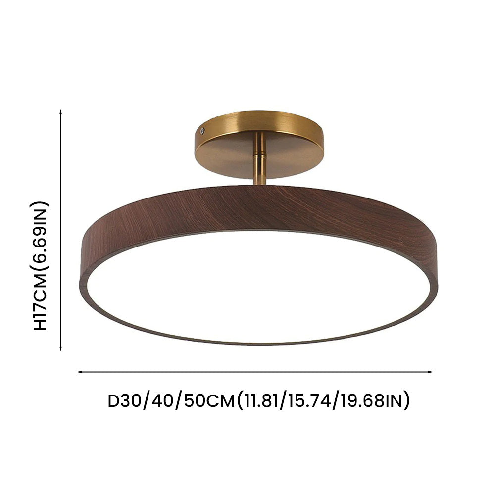 Scandinavische Plafondlamp Houtlook
