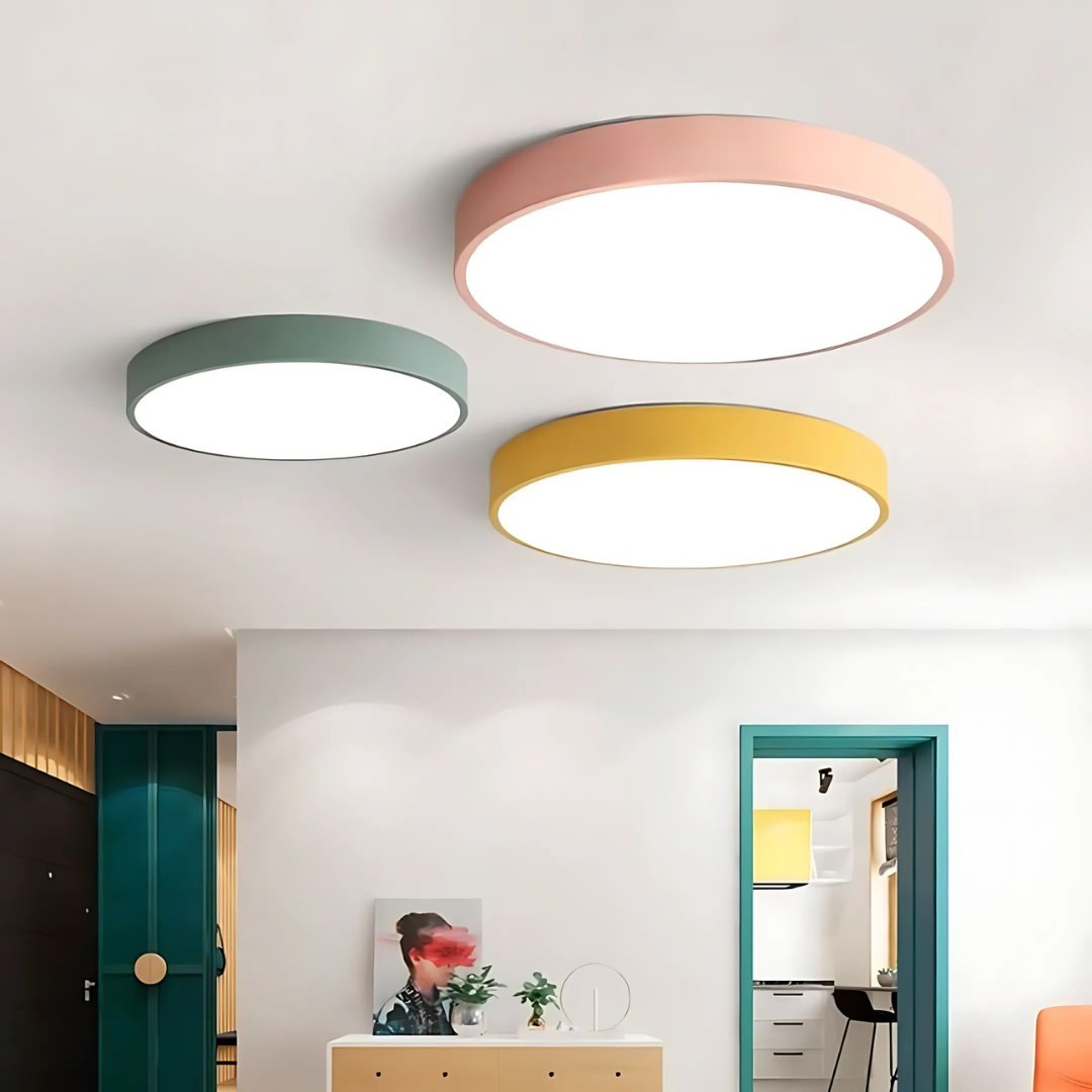 Scandinavische Houten LED Plafondlamp