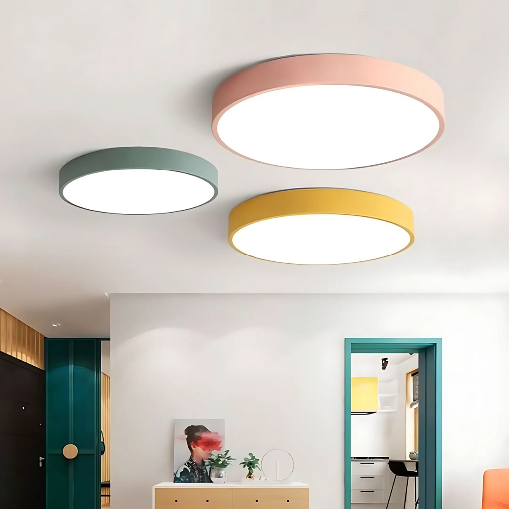 Scandinavische Houten LED Plafondlamp