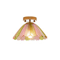 Glazen Plafondlamp in Bloemvorm