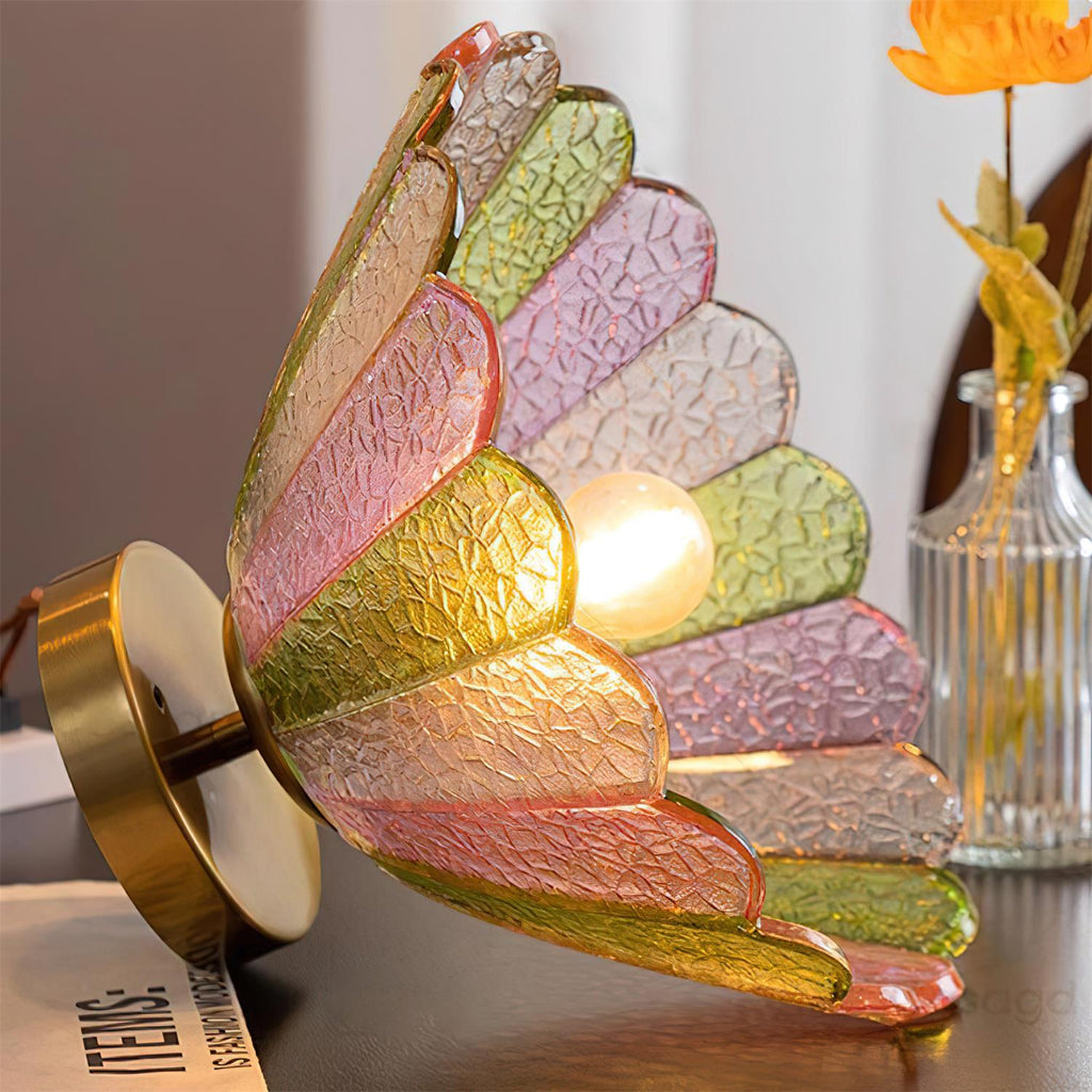 Glazen Plafondlamp in Bloemvorm