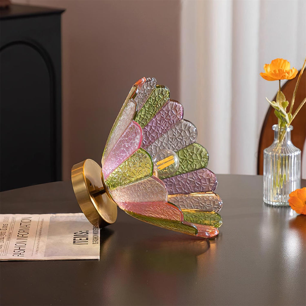 Glazen Plafondlamp in Bloemvorm