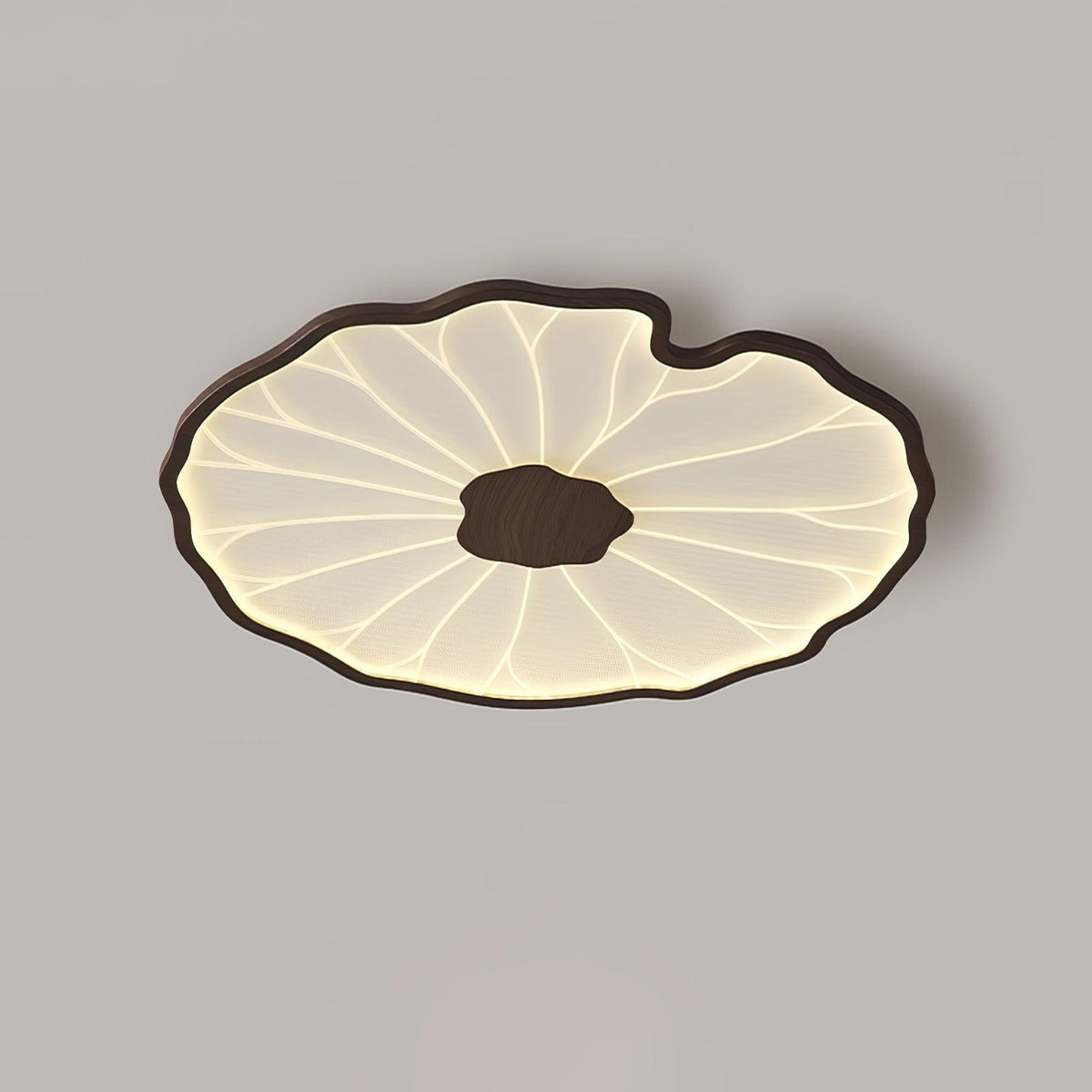 Moderne LED Plafondlamp Houtlook