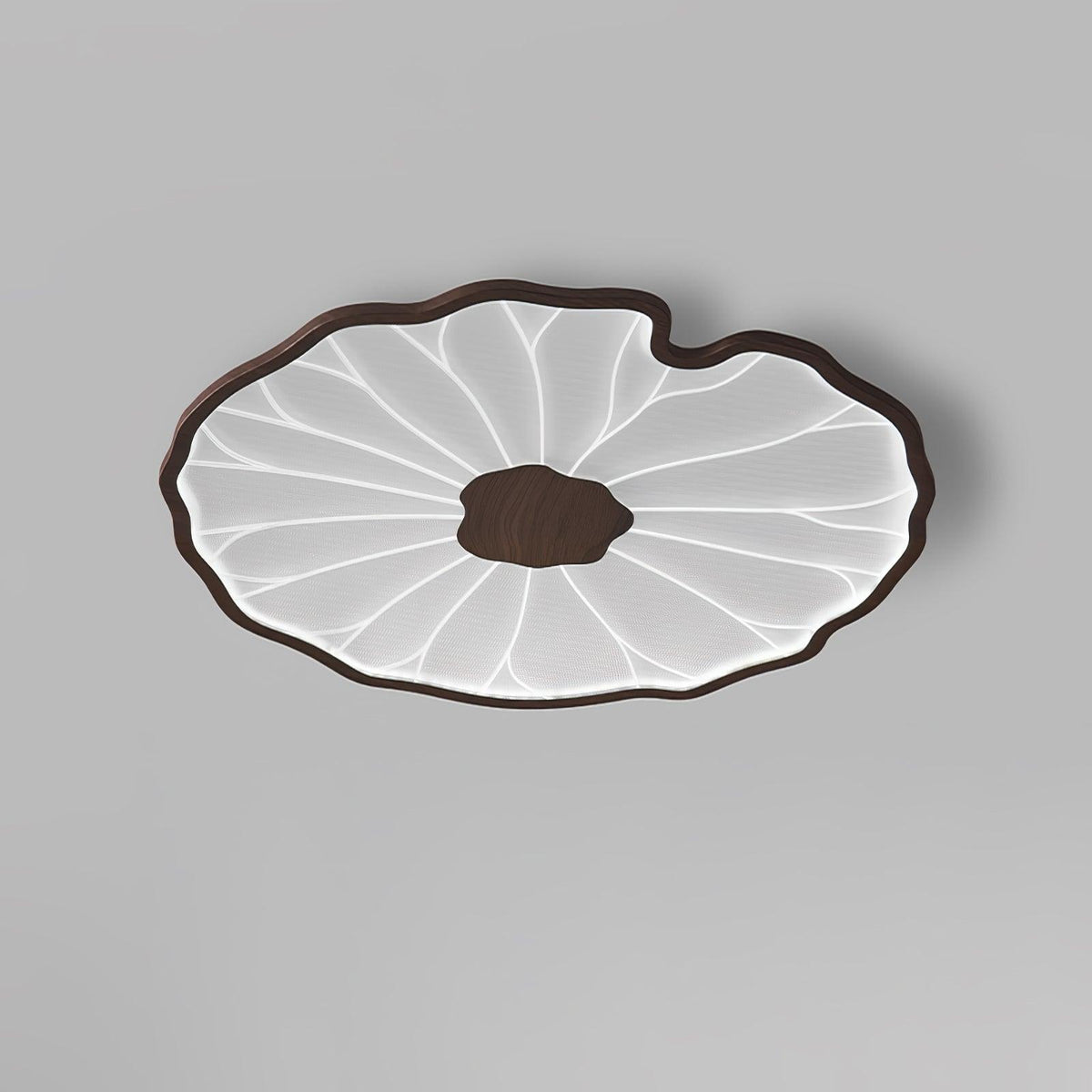 Moderne LED Plafondlamp Houtlook