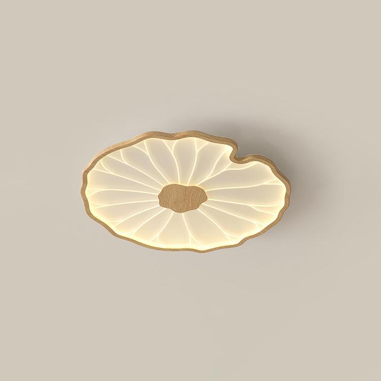 Moderne LED Plafondlamp Houtlook