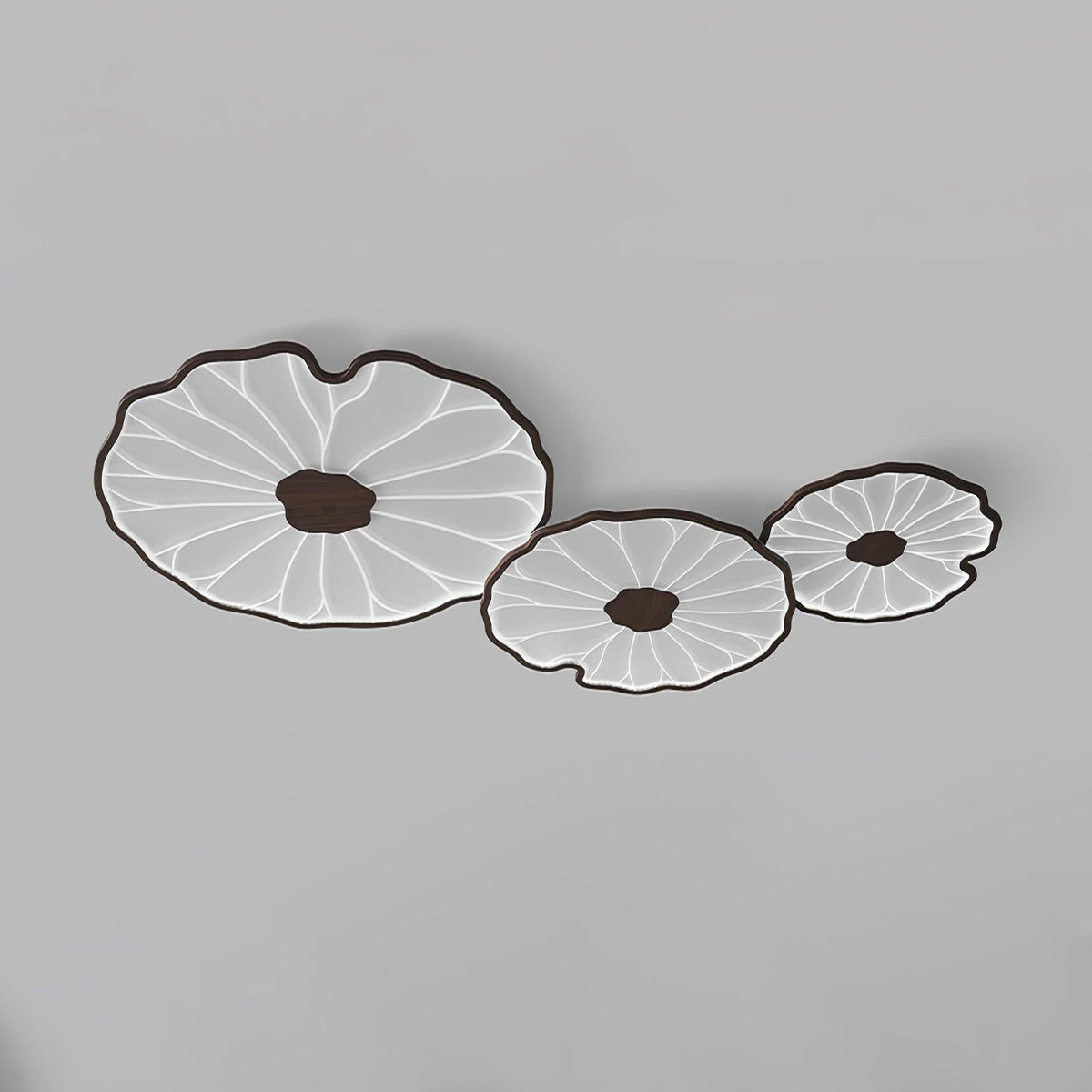 Moderne LED Plafondlamp Houtlook