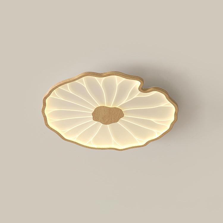 Moderne LED Plafondlamp Houtlook