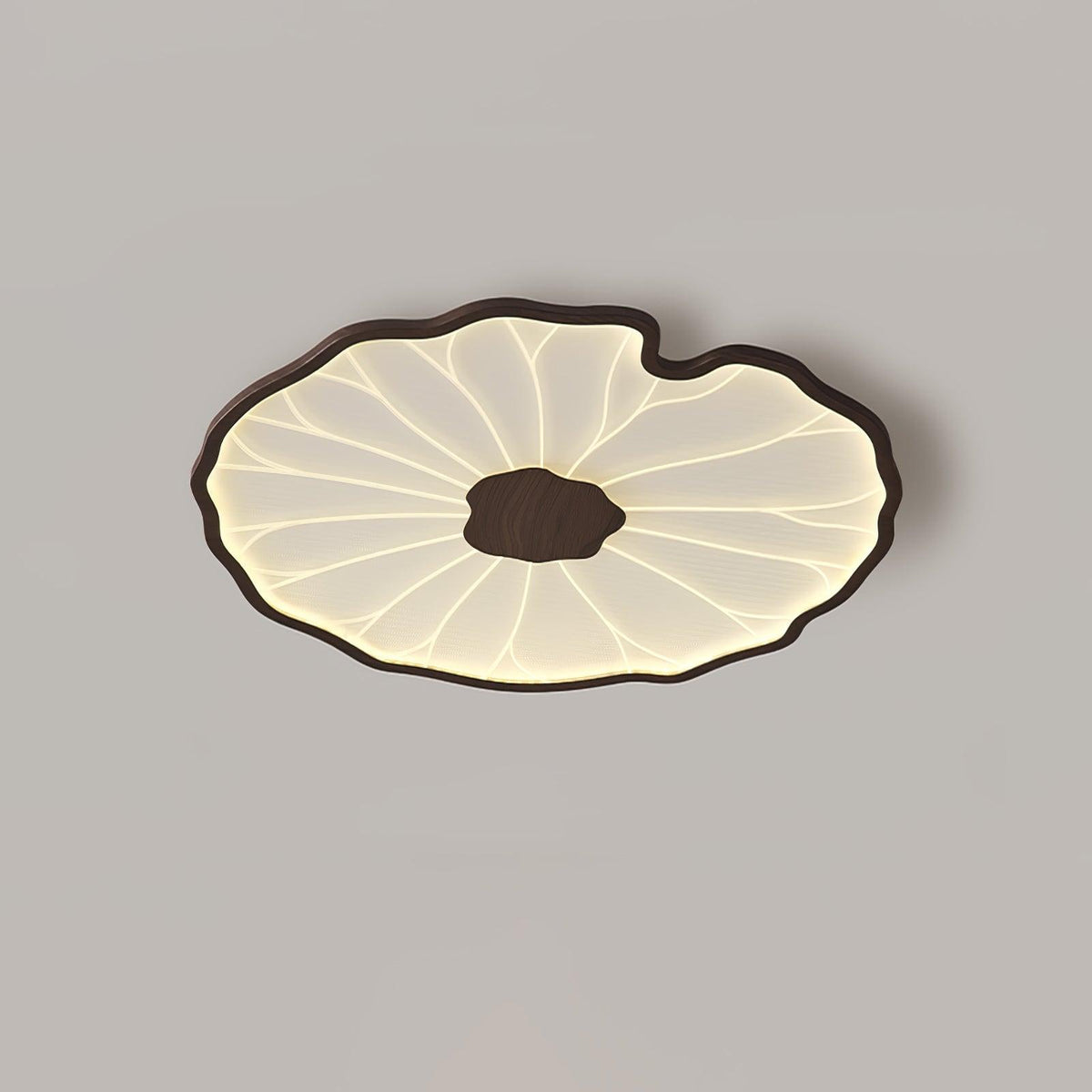 Moderne LED Plafondlamp Houtlook