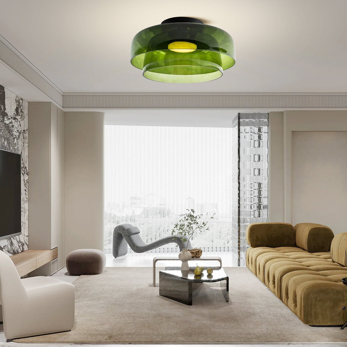 Moderne Designer Glas Plafondlamp