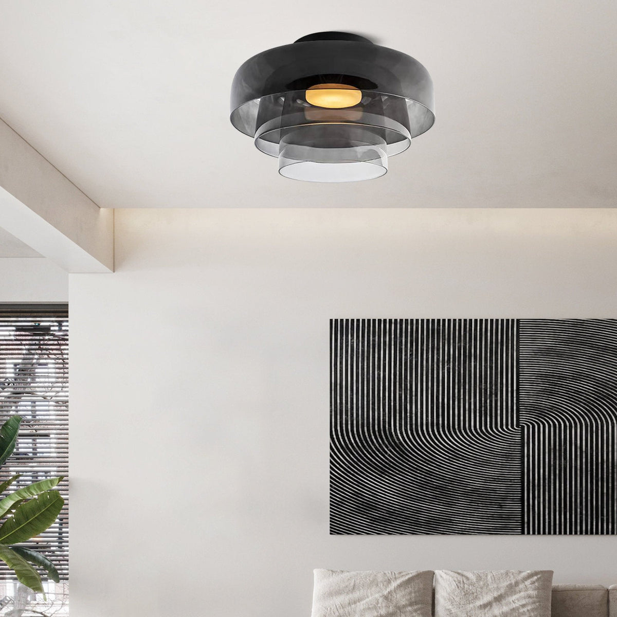 Moderne Designer Glas Plafondlamp