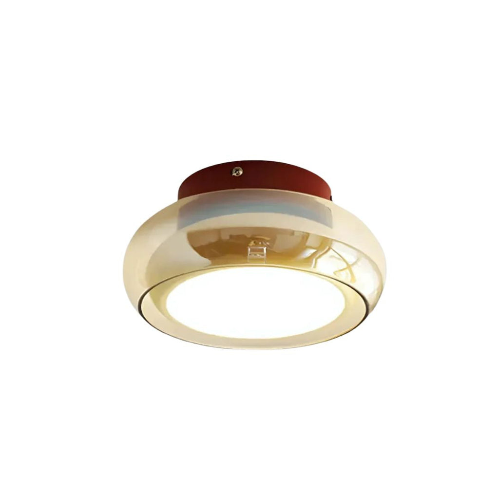 Retro LED Plafondlamp Metaal & Glas